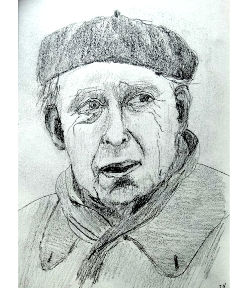 Heinrich Böll Zeichen Challenge Skizze 049